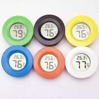 Внутренняя/наружная беспроводная метеостанция цветового прогноза температуры и влажности зелёный