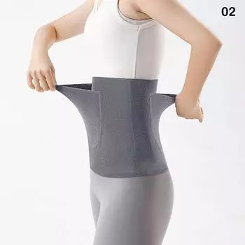 Внутренняя одежда Эластичная термоподкладка для талии Высокоэластичный наколенник Высокоэластичный пояс Термоутеплитель 1Pair Kneepad серый