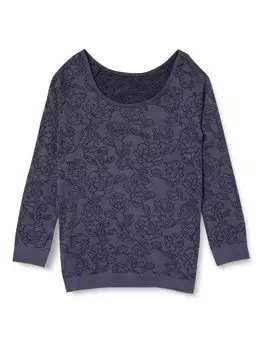 Внутренняя одежда с узором «роза» рукава 48760NS French Nebby [Atsugi] [Колготки] 3/4 женские