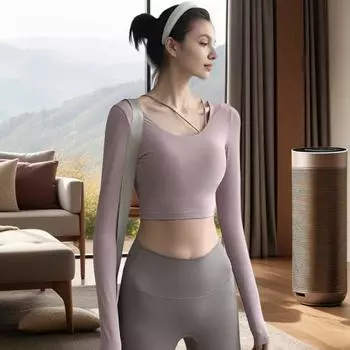 Внутренняя подкладка для йоги, женская сексуальная спинка, длинный рукав, йога, спортивная, высокоэластичная, для занятий фитнесом, бега, тренировок, футболка, мягкая, дышащая, спортивная одежда S жёлтый