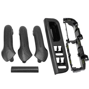 Внутренняя ручка из углеродного волокна, внутренняя дверная ручка, дверной подлокотник для VW Bora Golf 4 MK4 для Jetta 1999-2004 Golf 4 mk4 2004