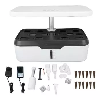 Внутренняя садовая гидропоника, система выращивания, 12 стручков, регулируемая по высоте, интеллектуальная гидропоника, плантатор US Plug