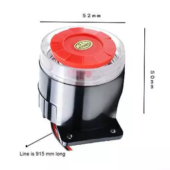 Внутренняя сирена 12 В постоянного тока, пластиковая труба, прочная настенная установка