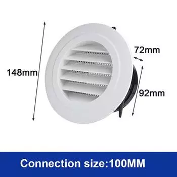 Внутренняя система свежего воздуха Abs Вытяжная вентиляция через рот 148*72mm