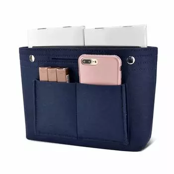 Внутренняя сумка Newseego Felt Inner Bag Легкая сумка-мешок Сохраняет порядок внутри сумки Многофункциональная мужская женская синяя сумка-в-сумке Back-in-bag (M)