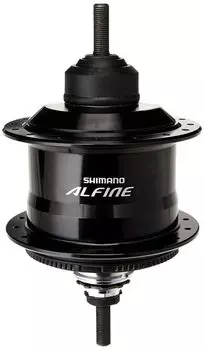 Внутренняя втулка SHIMANO, черная, 36H, вал 187 мм, 135 мм, совместимая с ротором Center Lock ISGS700111AL, 11 скоростей, SG-S7001-11, длина OLD чёрный