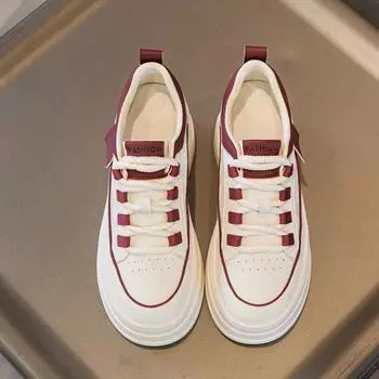 Внутренняя высота увеличивается маленькие белые туфли женские 2025 новые летние сетчатые дышащие тонкие универсальные толстые подошвы взрывные повседневные женские туфли прилив 34