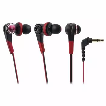 Внутриканальные наушники Audio Technica SOLID BASS красные RD ATH-CKS770 красный