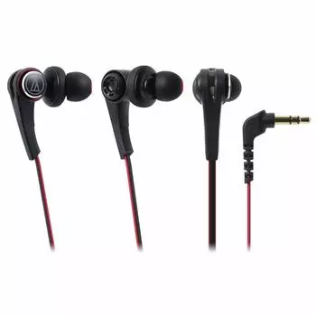 Внутриканальные наушники Audio Technica SOLID BASS черного цвета BK ATH-CKS770