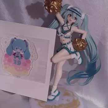 Vocaloid Hatsune Miku Fashion Uniform Фигурка девушки-болельщицы Miku s Day Акрил