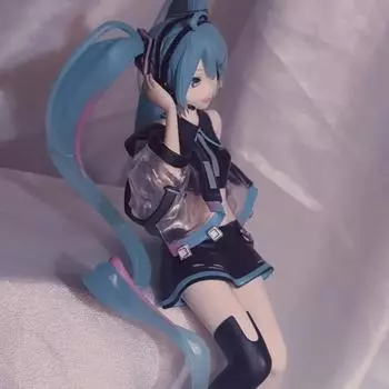 Vocaloid Hatsune Miku Neon Cyber Noodle Stopper Красивая девушка Фигурка