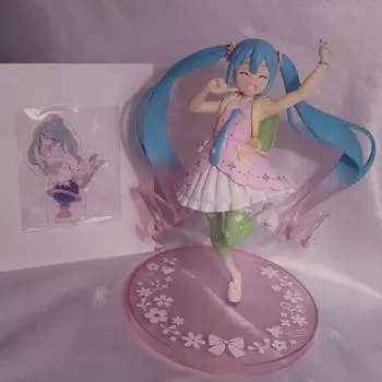 Vocaloid Hatsune Miku Весенняя красивая фигурка девушки Мику Nalkuji Акриловая подставка Партия