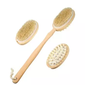 VOCOSTE Body Drying Back Exfoliating Removable Massage Body Unisex Brush, Двусторонняя щетка, Мытье, Уход, Щетка,