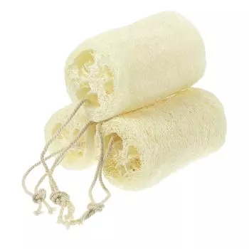 VOCOSTE Body Natural Loafer Loofa Wrapped для тела Душ 3 шт Щетка, Губка, Спонж, Чистый, Бежевый,