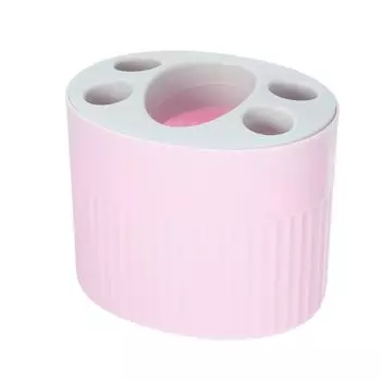 VOCOSTE Toothbrush Stand Toothbrush Holder for Bathroom Large Capacity Storage 1 Piece Cherry Color 11.9x9.2x9.5cm
