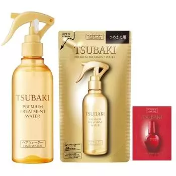Вода премиум-класса TSUBAKI Hair Water Тело 210 мл + Сменный блок 200 мл Набор + Бонус Damage Repair Sleep Fix Не смывать