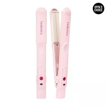 VODANA SOFT BAR FLAT IRON (ВЫПРЯМИТЕЛЬ ДЛЯ ВОЛОС) РОЗОВАЯ ВАНИЛЬНАЯ с бесплатным переходником