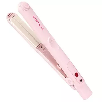 VODANA Straight Iron Оригинальная спецификация Мягкая планка Функция Уменьшение повреждений Утюжок Yoshinmori Curly Hair Вьющиеся волосы Блеск для вьющихся волос Корейский стиль Волосы Розовый