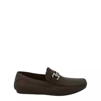 Водители из кожи Salvatore Ferragamo Cancun Pebble коричневые