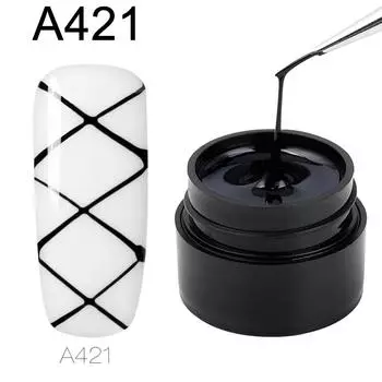 Водки DIY Тянущая линия Шелковый паук Живопись Рисунок Гель УФ-лак для ногтей Лак Лак золотой