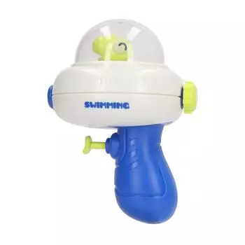 Водная боевая игрушка с длинным нажатием, мини-игрушка с мультяшным рисунком для детей и взрослых синий