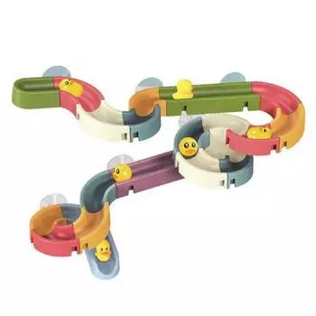 Водная горка Pop Kids Water Slide Water Play Toy 34p, корейские игрушки для ванной