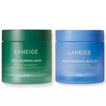 Водная ночная маска Laneige EX 70 мл / Водная ночная маска Cica 60 мл