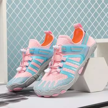 Водная обувь для мужчин, женщин, пляжная обувь для воды, сандалии для плавания, дренажная спортивная обувь для ходьбы, быстросохнущая лодка, босиком, йога, тренажерный зал, рыбалка, серфинговые кроссовки 36 синий