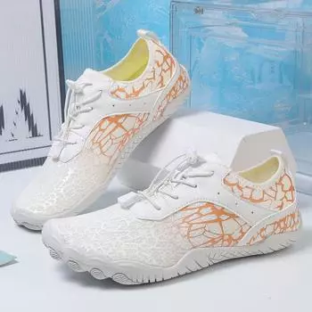 Водная обувь для мужчин, женщин, пляжная обувь для воды, сандалии для плавания, дренажная спортивная обувь для ходьбы, быстросохнущая лодка, босиком, йога, тренажерный зал, рыбалка, серфинговые кроссовки 35 чёрный