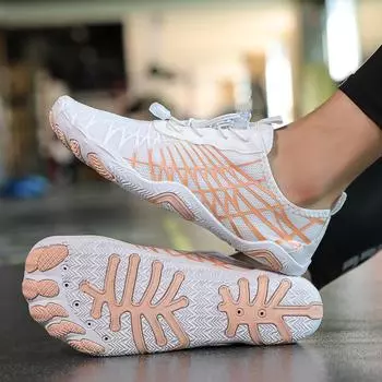 Водная обувь для мужчин, женщин, пляжная обувь для воды, сандалии для плавания, дренажная спортивная обувь для ходьбы, быстросохнущая лодка, босиком, йога, тренажерный зал, рыбалка, серфинговые кроссовки 35 розовый