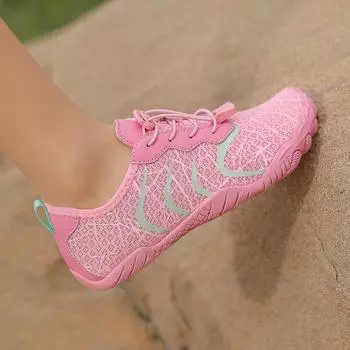 Водная обувь для мужчин, женщин, пляжная обувь для воды, сандалии для плавания, дренажная спортивная обувь для ходьбы, быстросохнущая лодка, босиком, йога, тренажерный зал, рыбалка, серфинговые кроссовки 35 чёрный