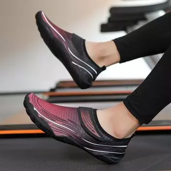 Водная обувь для мужчин, женщин, пляжная обувь для воды, сандалии для плавания, дренажная спортивная обувь для ходьбы, быстросохнущая лодка, босиком, йога, тренажерный зал, рыбалка, серфинговые кроссовки 35 чёрный