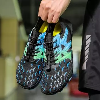 Водная обувь для мужчин, женщин, пляжная обувь для воды, сандалии для плавания, дренажная спортивная обувь для ходьбы, быстросохнущая лодка, босиком, йога, тренажерный зал, рыбалка, серфинговые кроссовки 36 белый