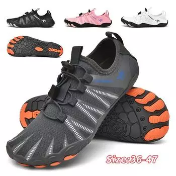 Водная обувь для мужчин, женщин, пляжная обувь для воды, сандалии для плавания, дренажная спортивная обувь для ходьбы, быстросохнущая лодка, босиком, йога, тренажерный зал, рыбалка, серфинговые кроссовки 36 розовый