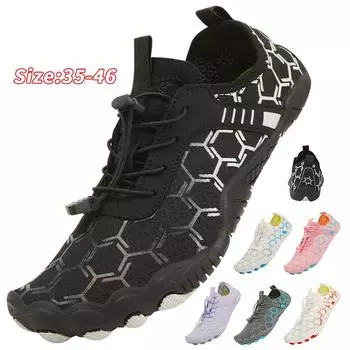 Водная обувь для мужчин, женщин, пляжная обувь для воды, сандалии для плавания, дренажная спортивная обувь для ходьбы, быстросохнущая лодка, босиком, йога, тренажерный зал, рыбалка, серфинговые кроссовки 35 фиолетовый
