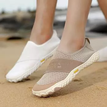Водная обувь для мужчин, женщин, пляжная обувь для воды, сандалии для плавания, дренажная спортивная обувь для ходьбы, быстросохнущая лодка, босиком, йога, тренажерный зал, рыбалка, серфинговые кроссовки 36 белый