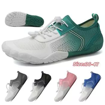 Водная обувь для мужчин, женщин, пляжная обувь для воды, сандалии для плавания, дренажная спортивная обувь для ходьбы, быстросохнущая лодка, босиком, йога, тренажерный зал, рыбалка, серфинговые кроссовки 36 зелёный