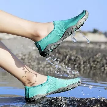 Водная обувь для мужчин, женщин, пляжная обувь для воды, сандалии для плавания, дренажная спортивная обувь для ходьбы, быстросохнущая лодка, босиком, йога, тренажерный зал, рыбалка, серфинговые кроссовки 35 лунный камень синий