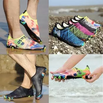 Водная обувь, мужские и женские быстросохнущие легкие кроссовки цвета морской волны для серфинга, плавания, ходьбы, йоги 35