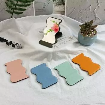 Водная рябь складной PU макияж Зеркало из нержавеющей стали небьющиеся маленькие зеркала для изучения домашнего декора синий