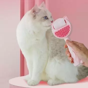 Водная щетка для кошек и собак, щетка для ухода за домашними животными, расческа для удаления шерсти с розовый