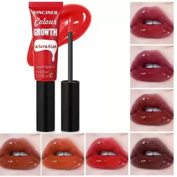 Водно-глянцевый блеск для губ, зеркальный блеск для губ, увлажняющая глазурь для губ, стеклянное масло для губ, блеск для губ