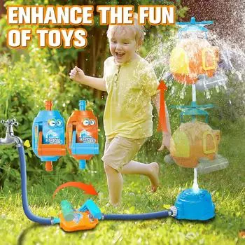Водные игрушки для разбрызгивателей, подходят для большинства разбрызгивателей и уличных водных игрушек, контроль давления воды, повышают удовольствие от детских игрушек, превосходят малышей One Size