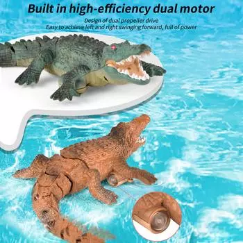 Водные игрушки с дистанционным управлением для детей, игрушки с дистанционным программированием, игрушки для животных, водонепроницаемые, автоматические зелёный