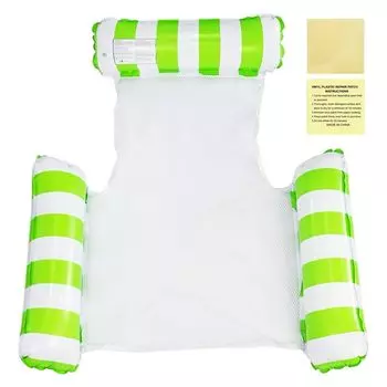 Водные игры для взрослых Поплавок Водный поплавок Водный гамак 2 Виниловые ленты для ремонта Поплавок для водного гамака, трехтрубный тип, для взрослых, интересный, кровать, гамак, зелёный