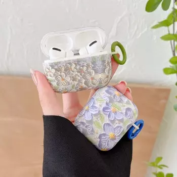 Водные наклейки, чехол для наушников в стиле ретро с цветами и цветами для Apple Airpods Pro 2 1 3, чехол для беспроводной зарядки Bluetooth For Airpods 3 (2021)
