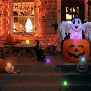 Водные поверхности плавающий круглый шар свет прочный водонепроницаемый шар лампы для наружного сада