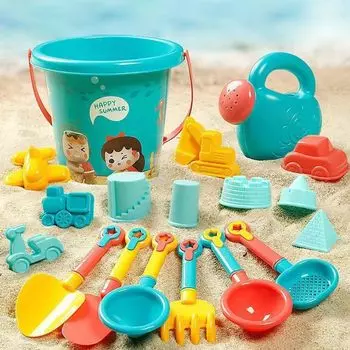 Водный игровой набор для песочницы, игрушки для песочницы, 18 предметов, пляжный набор игрушек, летний игровой набор для песочницы, принадлежности для пляжа, купание, речная игра, пляж