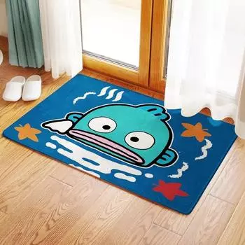Водный монстр Хангёдон, наполовину рыбак, наполовину человек-рыба, коврик для пола в спальню, двойной коврик для пола, короткий нескользящий коврик для ванной комнаты 40X60cm 15.7X23.6in