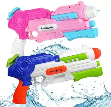 Водный набор Водный пистолет Супер Мощный Дальность Splatoon Вода Самый Сильный Большая Емкость 1100 куб.см Водный пистолет под давлением Игрушка для игры в воде Игрушка для детей Взрослых